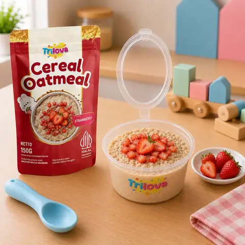 Cereal Oatmeal Stroberi